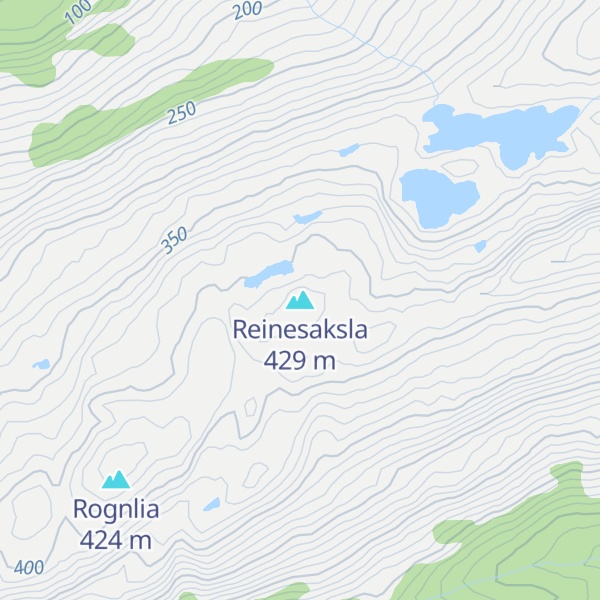 Map of Reinesaksla