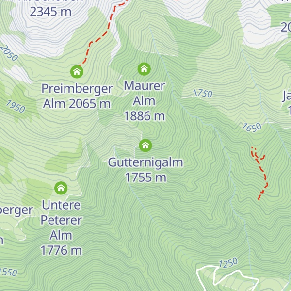 Map of Gutternigalm