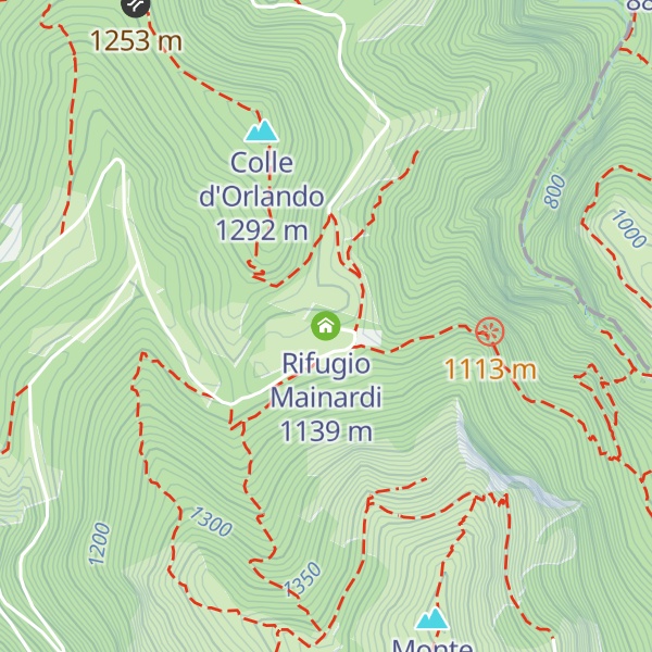 Map of Rifugio Mainardi