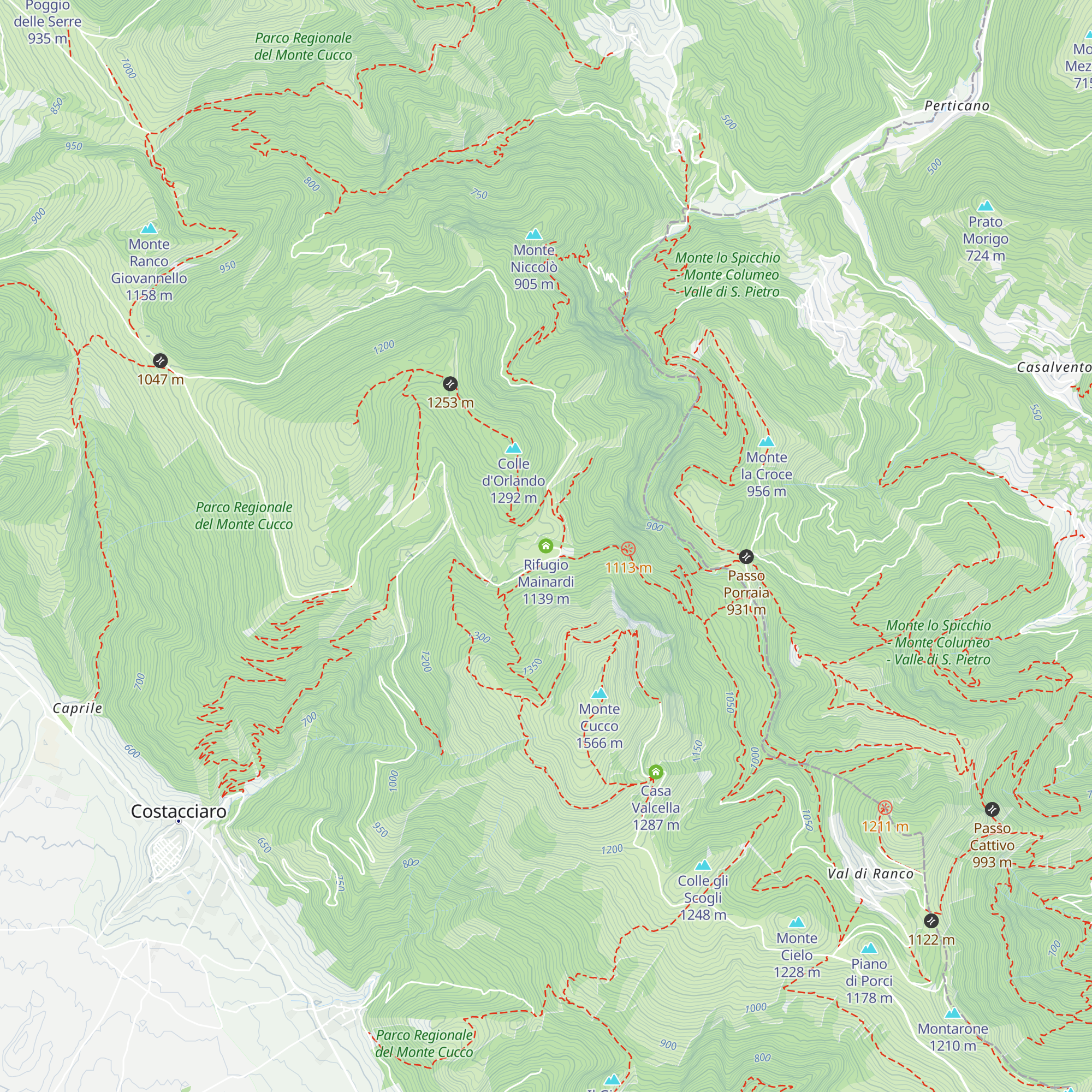 Rifugio Mainardi map