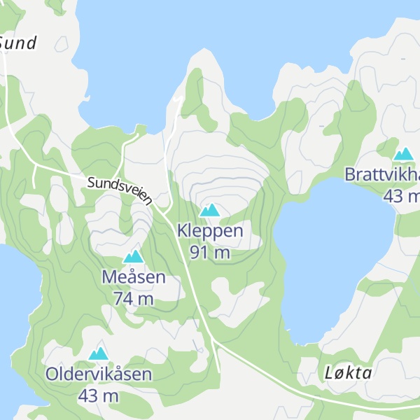 Map of Kleppen