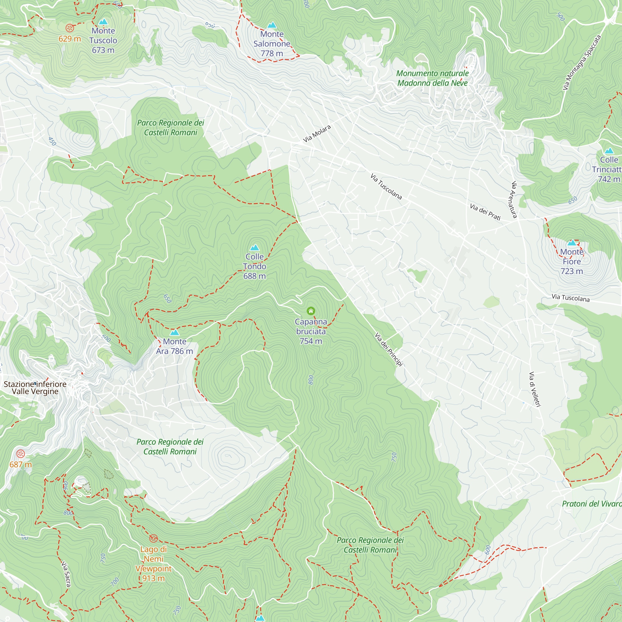 Capanna bruciata map