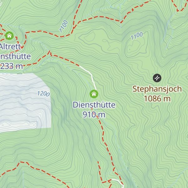 Map of Diensthütte