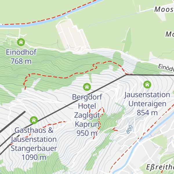 Map of Bergdorf Hotel Zaglgut Kaprun