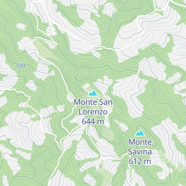 Map of Monte San Lorenzo