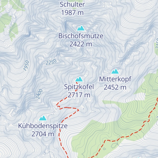 Map of Spitzkofel
