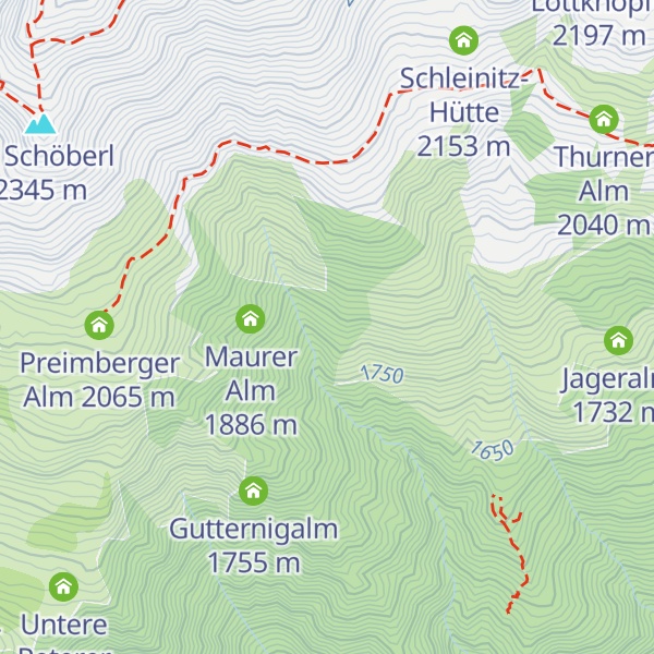 Map of Waldner Alm
