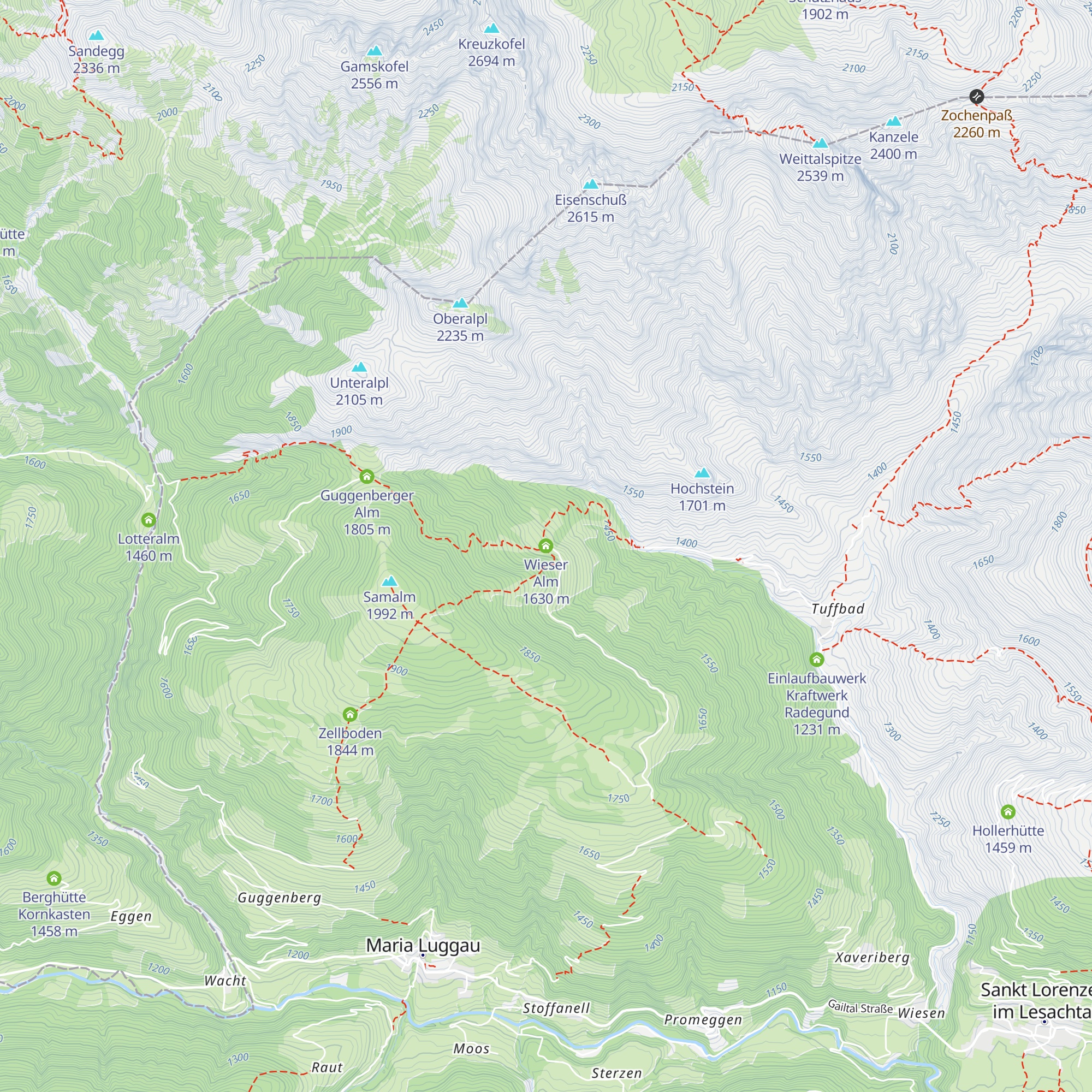 Wieser Alm map