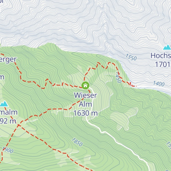 Map of Wieser Alm