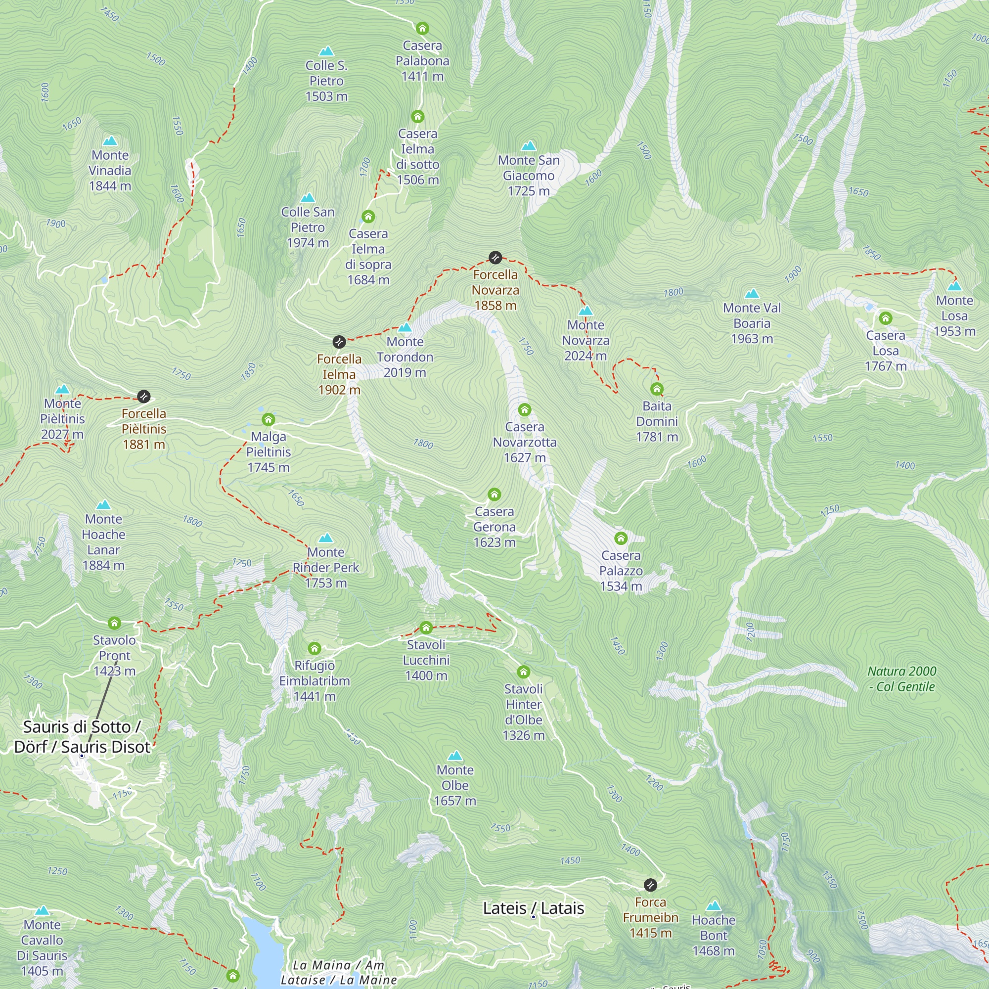 Casera Gerona map