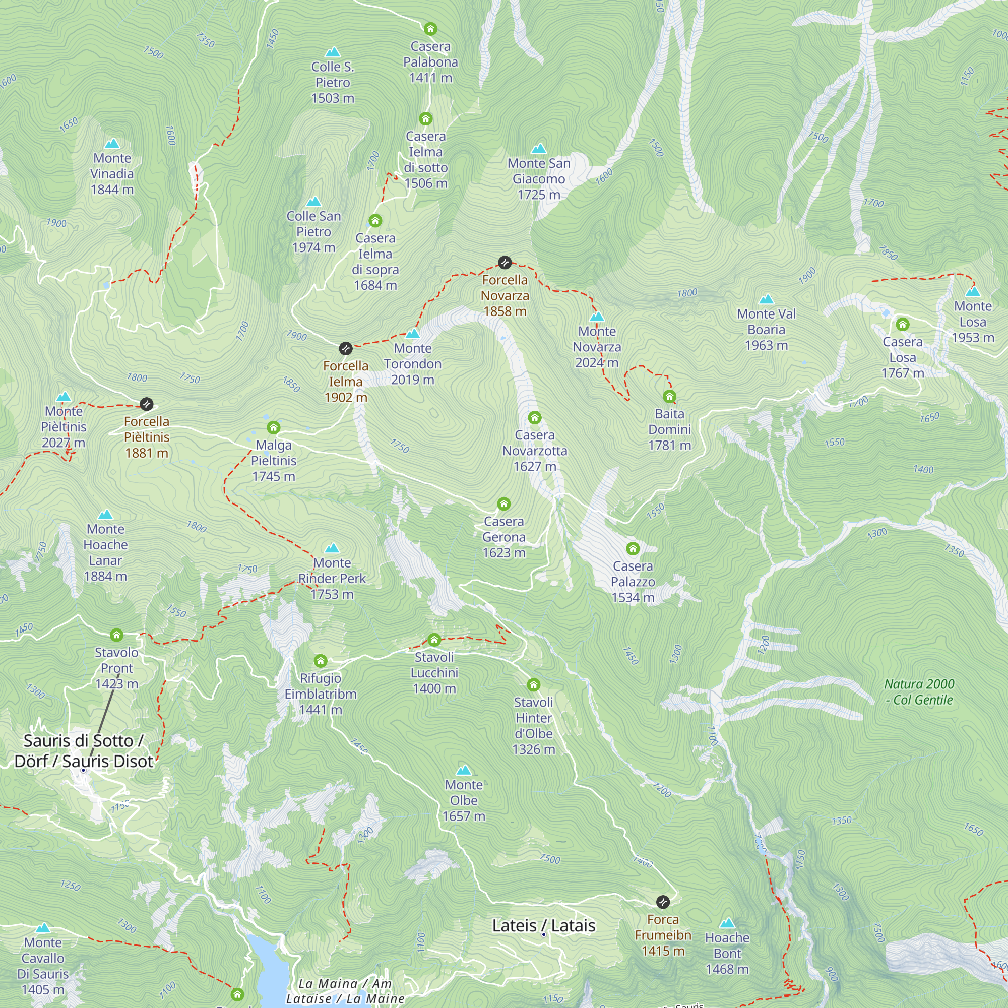 Casera Gerona map