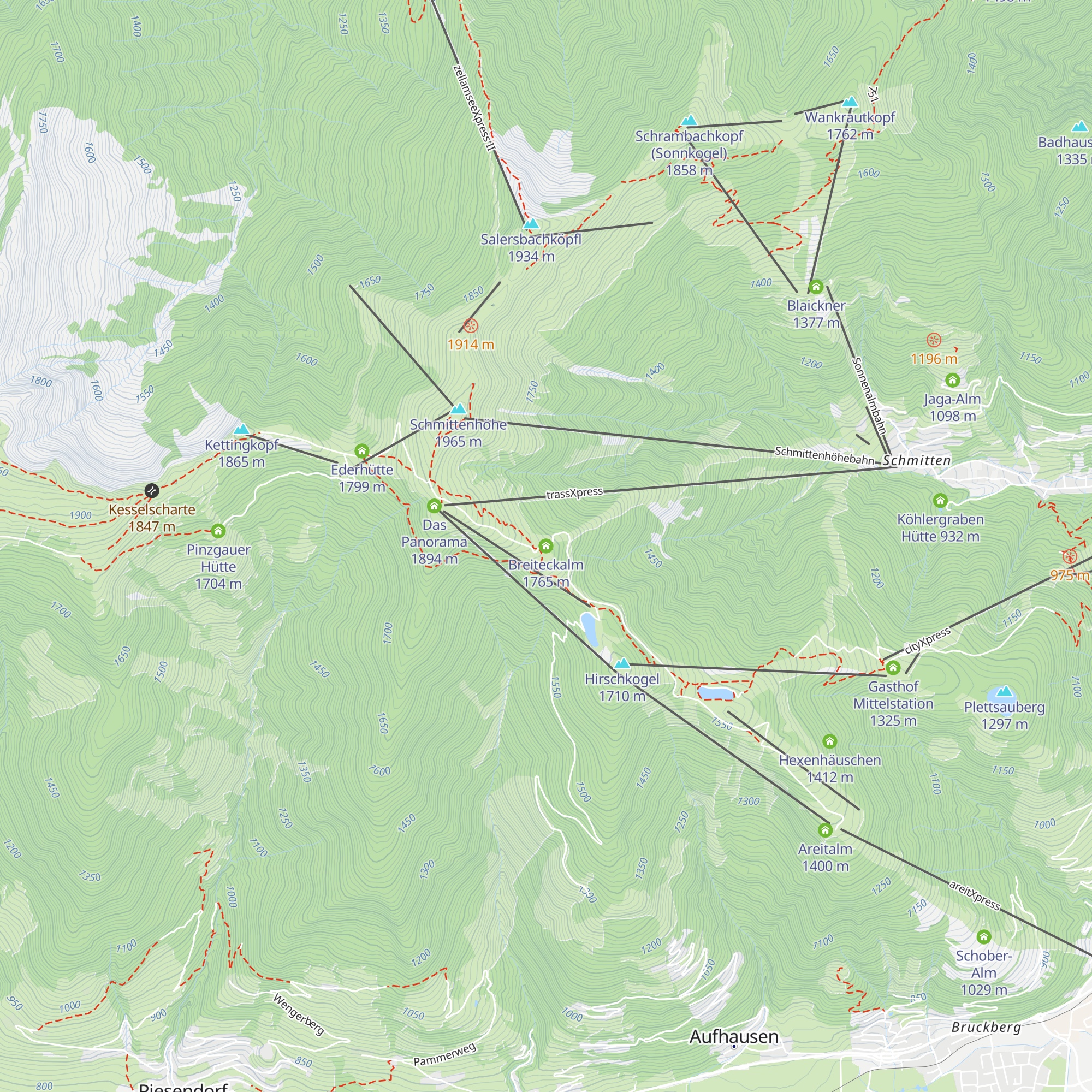 Breiteckalm map
