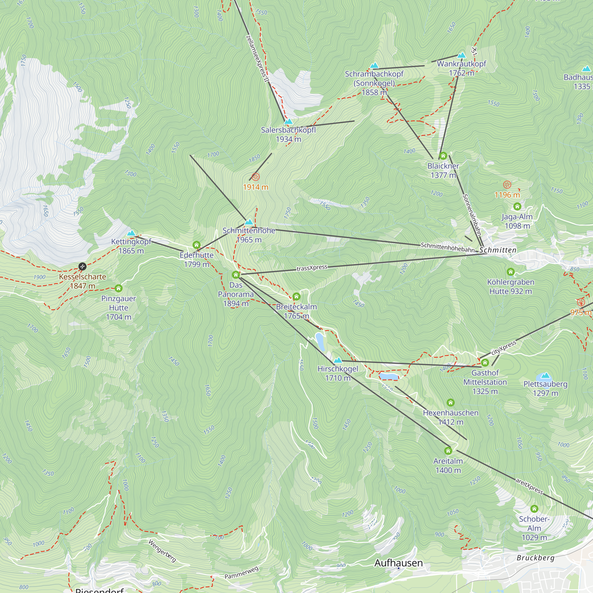 Breiteckalm map