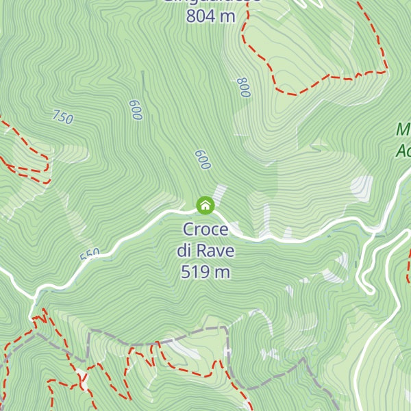 Map of Croce di Rave