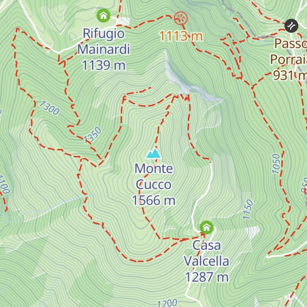 Map of Monte Cucco