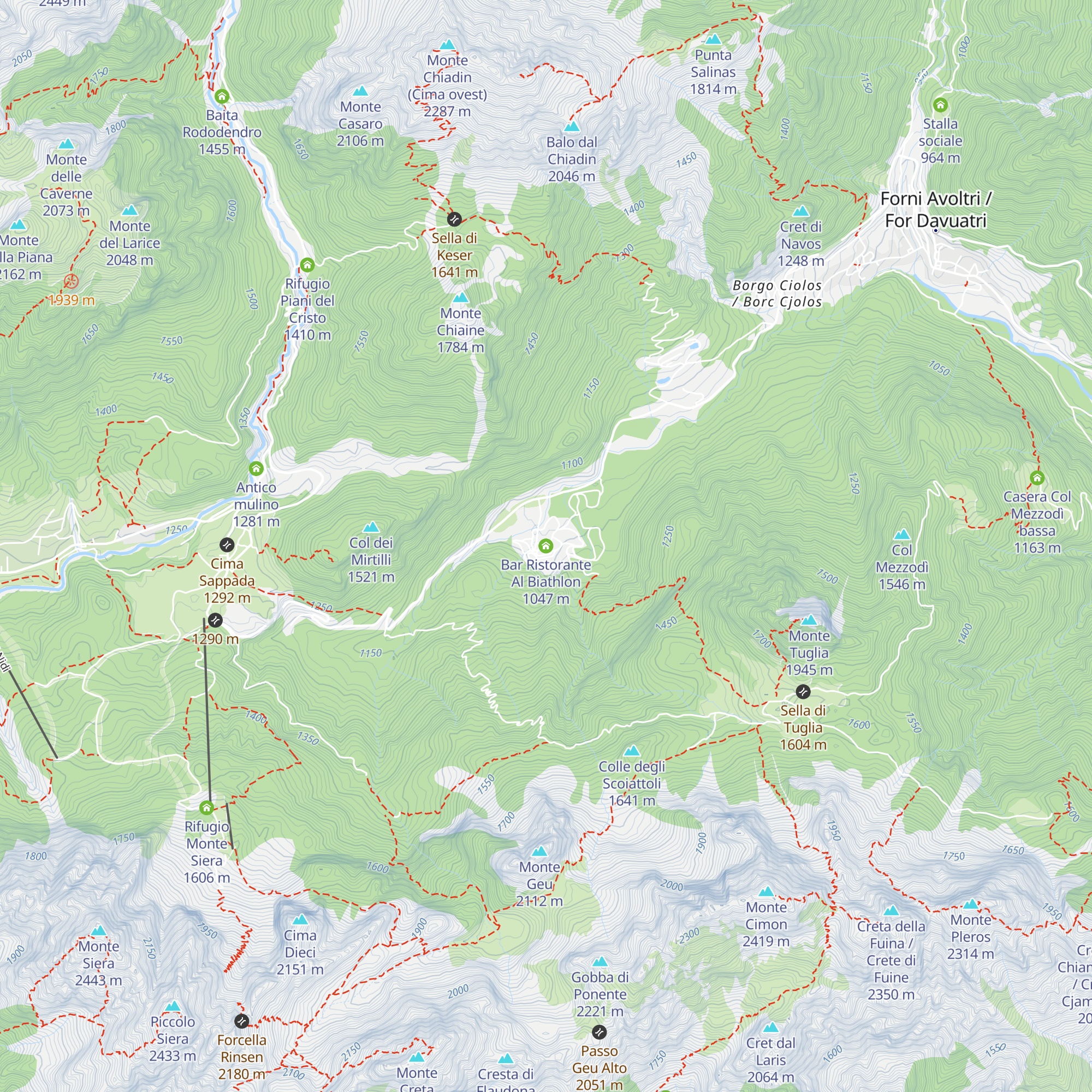 Bar Ristorante Al Biathlon map