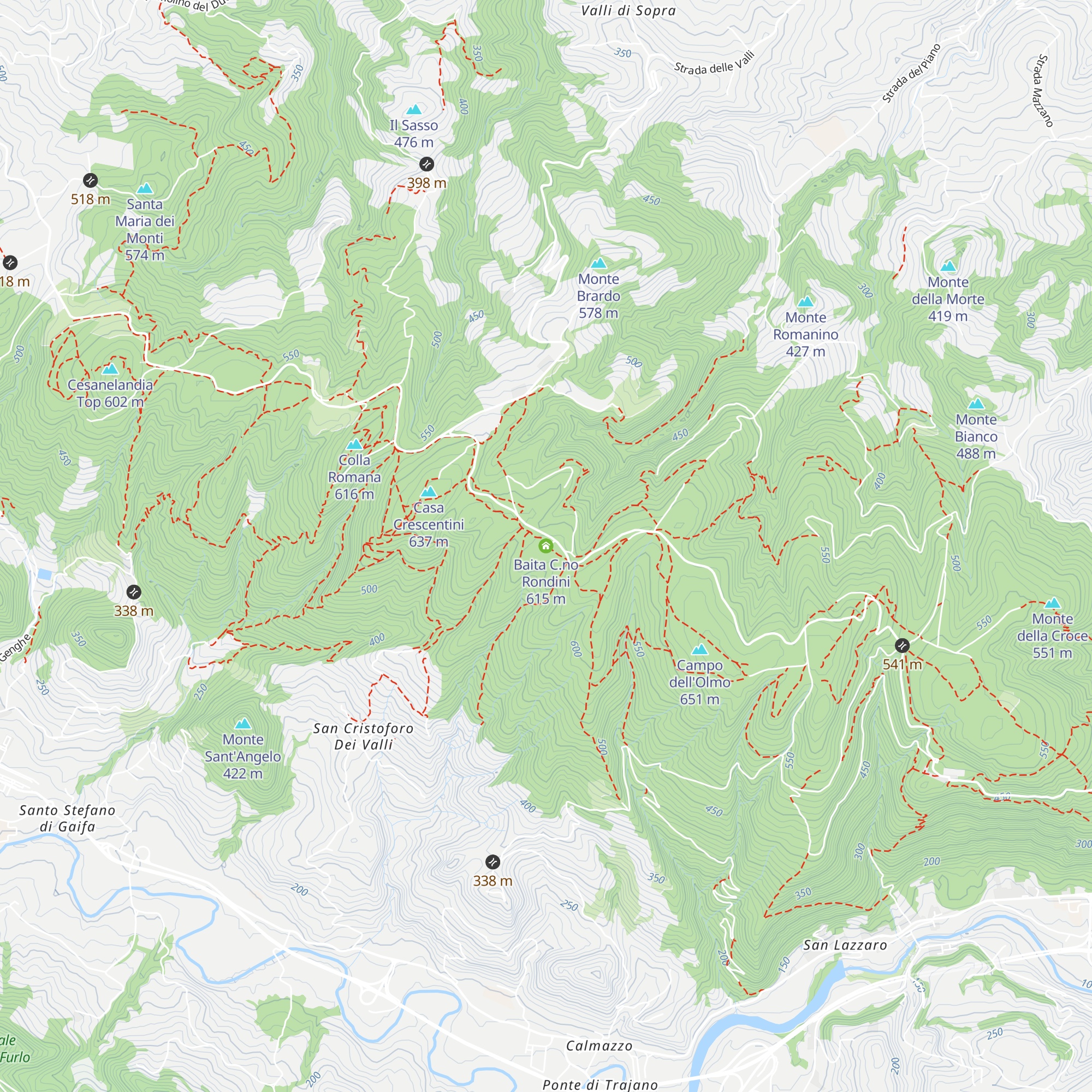 Baita C.no Rondini map
