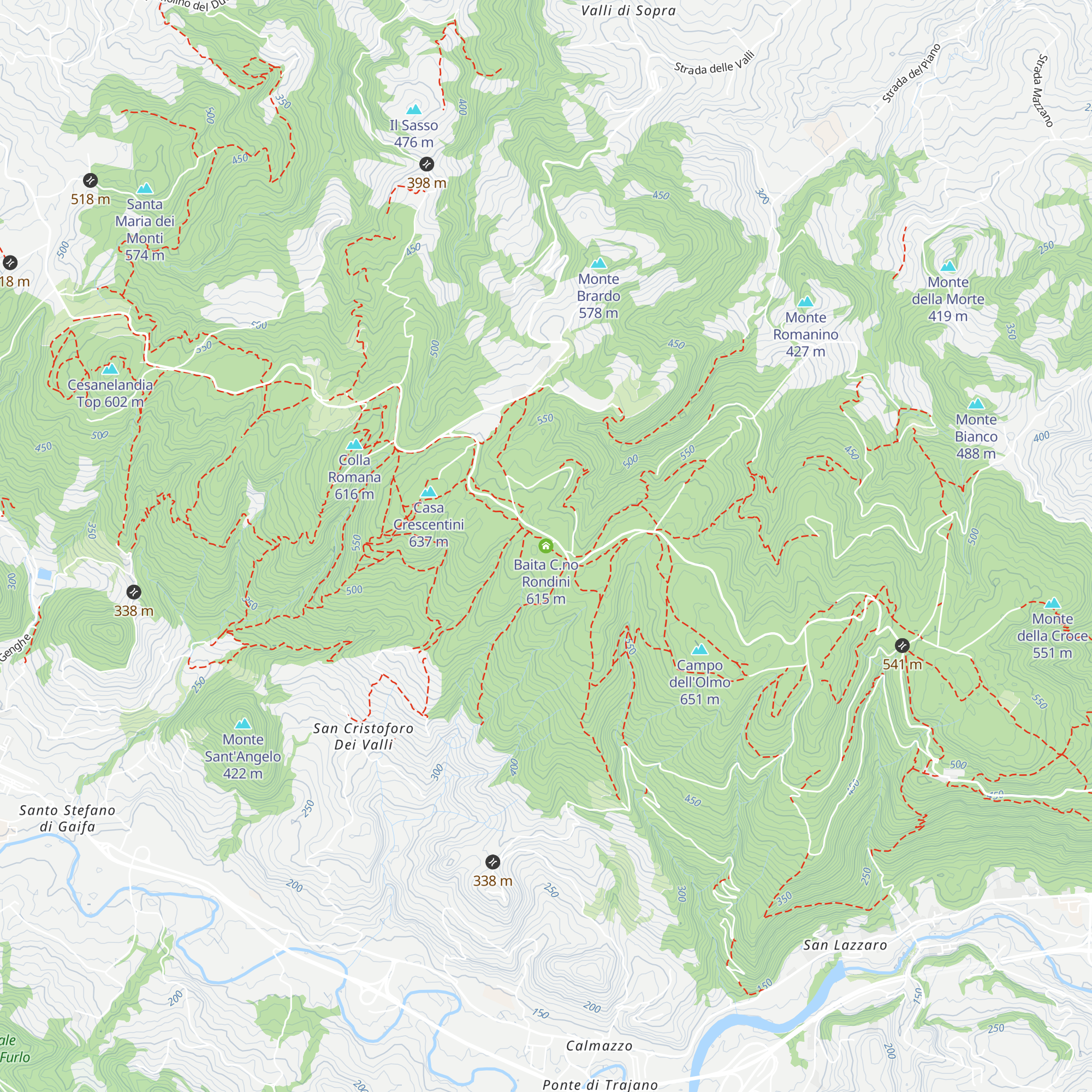 Baita C.no Rondini map