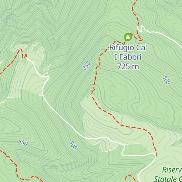 Map of Monte Paganuccio
