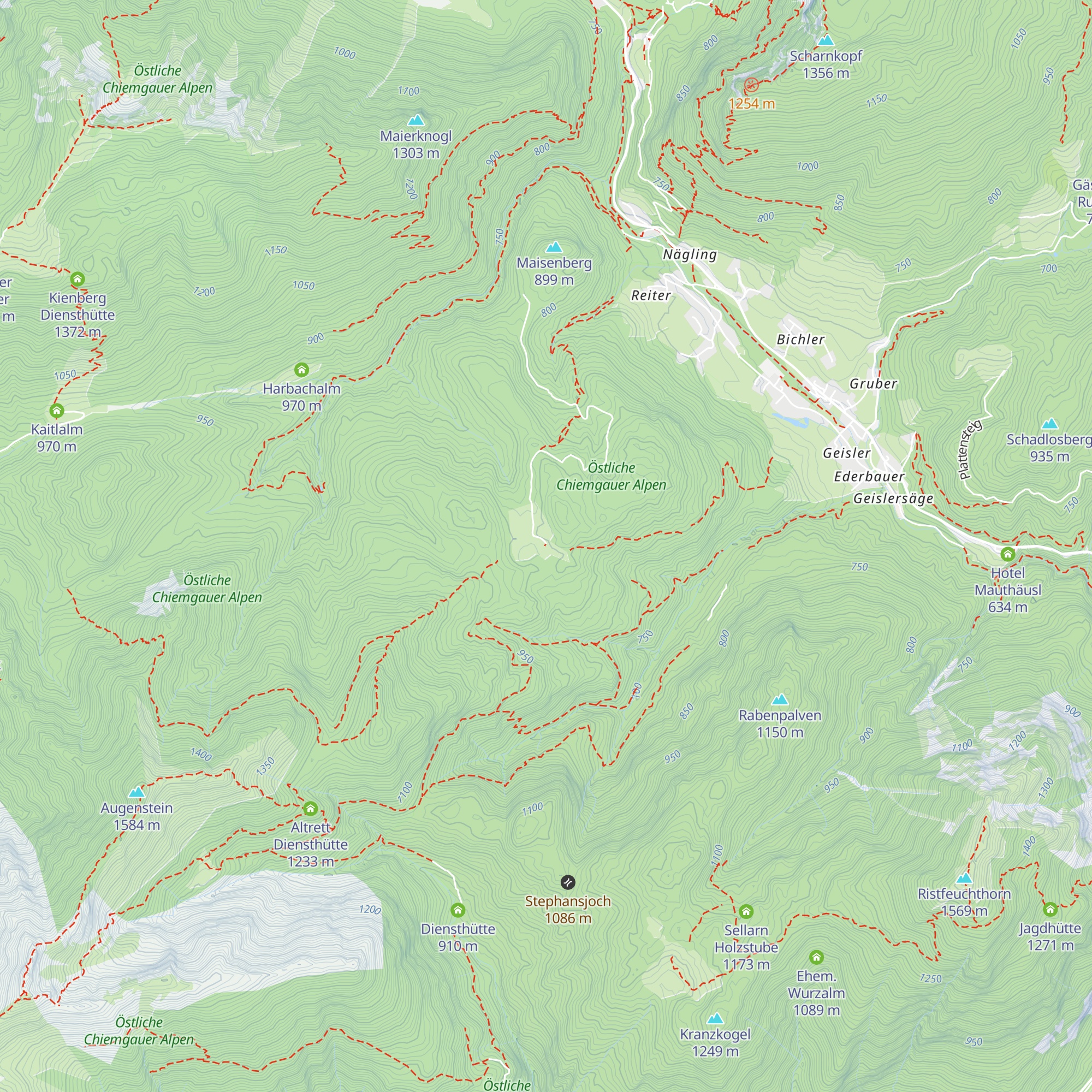 Reiter Alm map