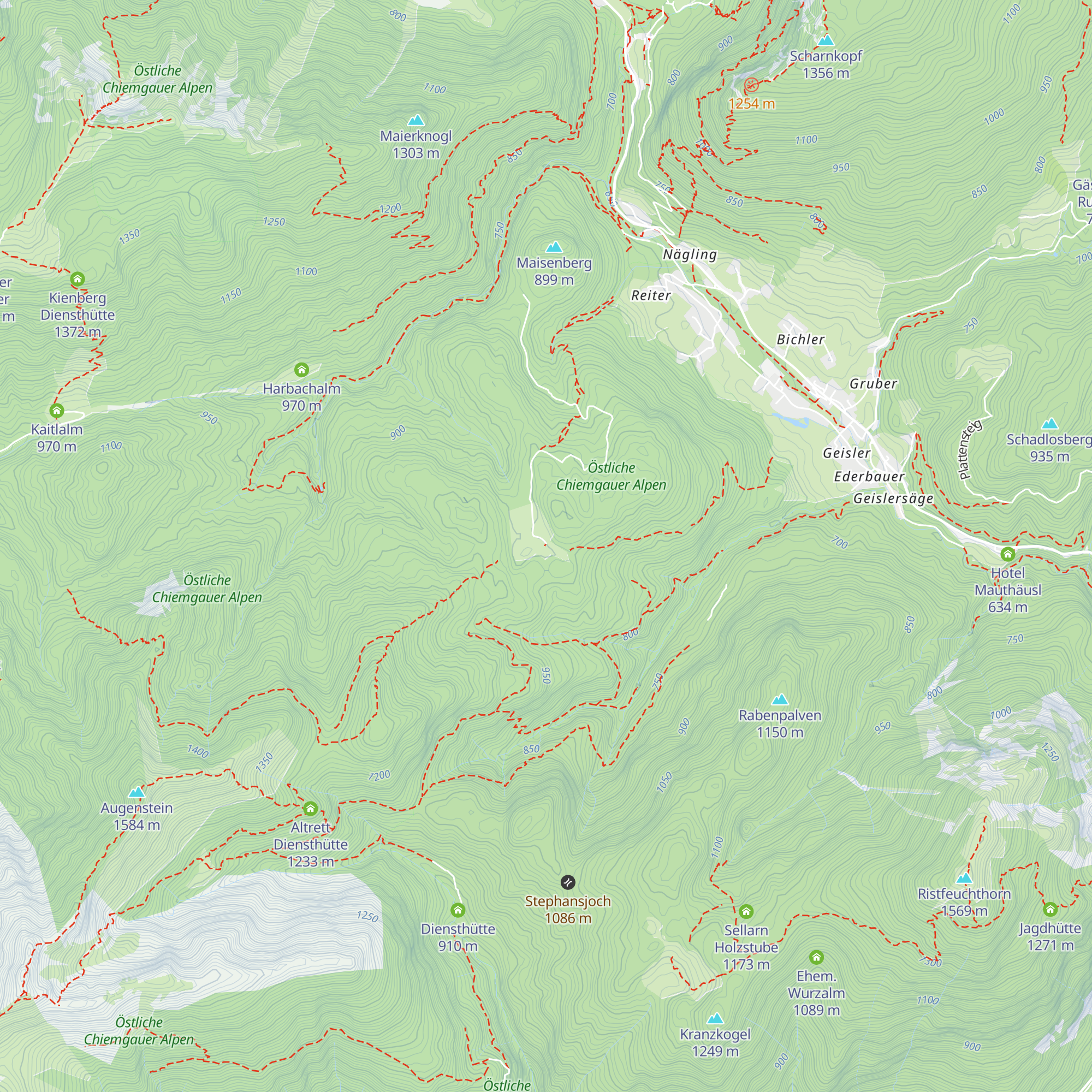Reiter Alm map