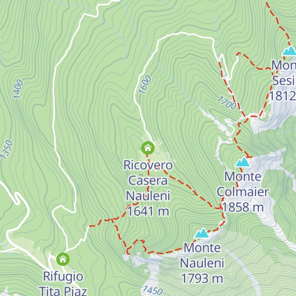 Map of Ricovero Casera Nauleni