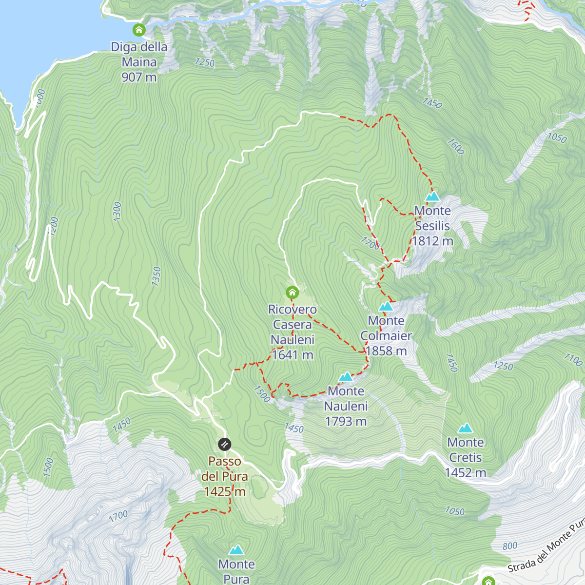 Ricovero Casera Nauleni map