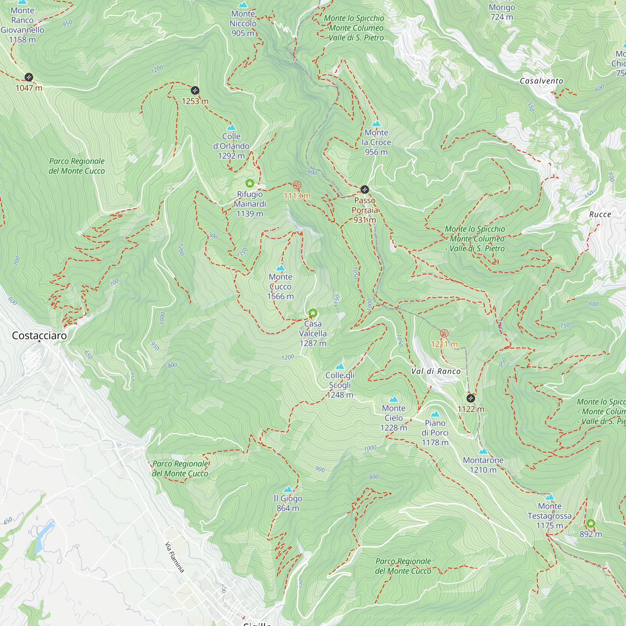 Casa Valcella map
