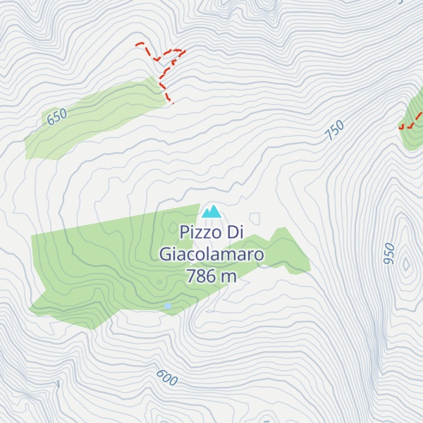 Map of Pizzo Di Giacolamaro