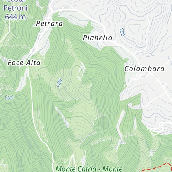 Map of Poggio Pantano