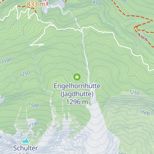 Map of Engelhornhütte (Jagdhütte)