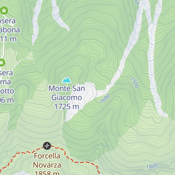 Map of Casera San Giacomo di sopra