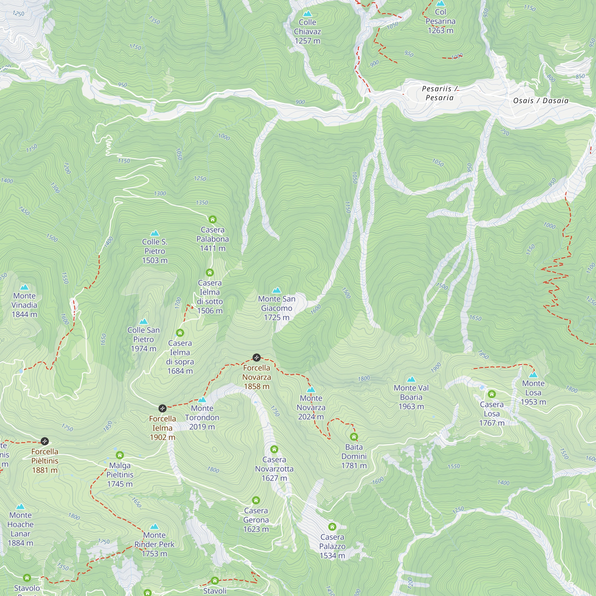 Casera San Giacomo di sopra map