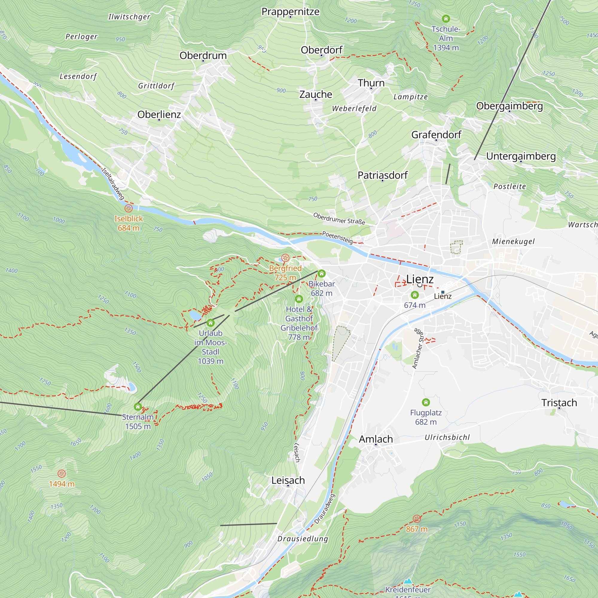 Hotel & Gasthof Gribelehof map