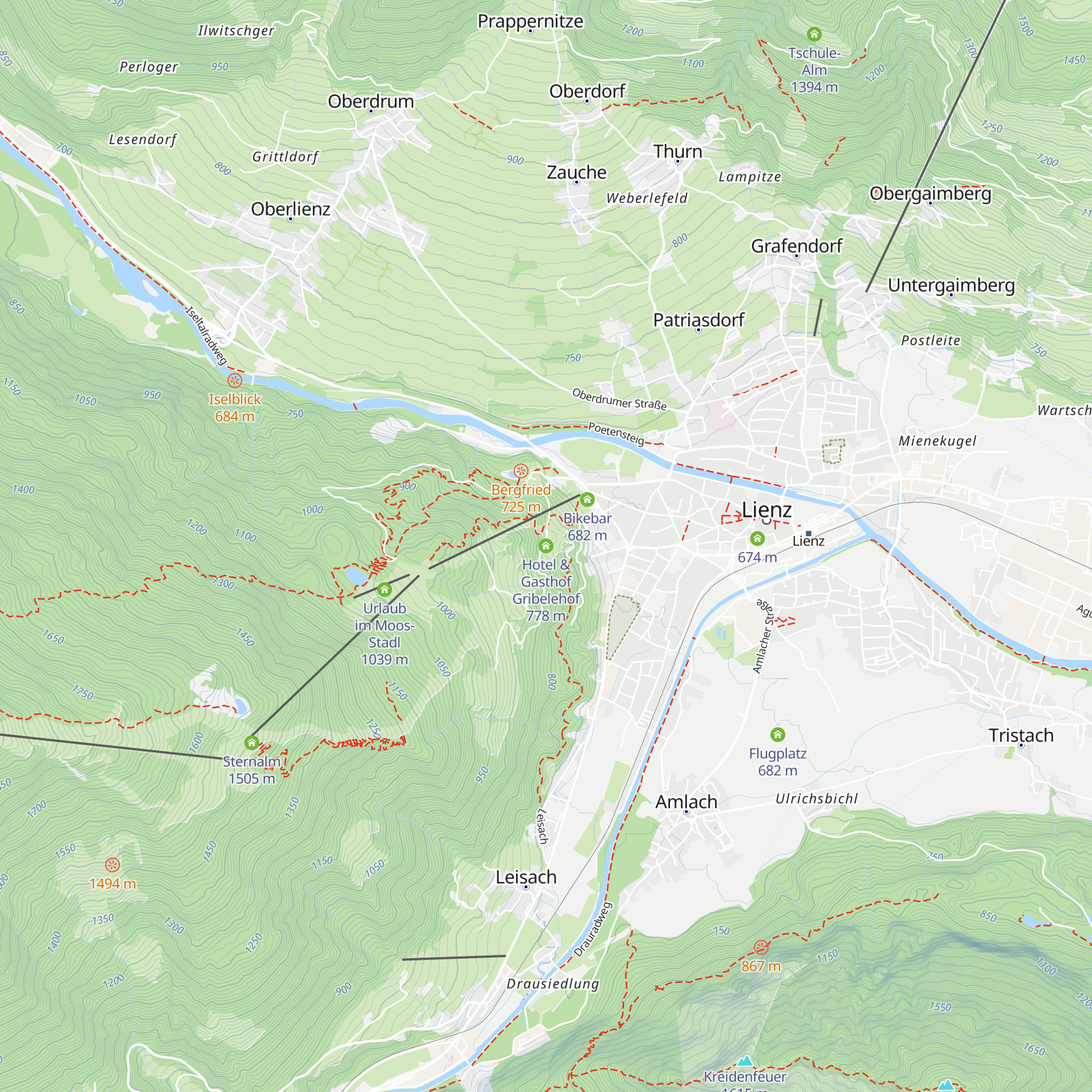 Hotel & Gasthof Gribelehof map
