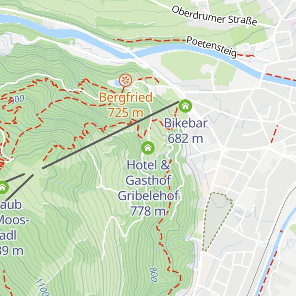 Map of Hotel & Gasthof Gribelehof