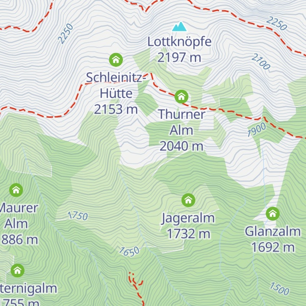 Map of Oberniggler Alm