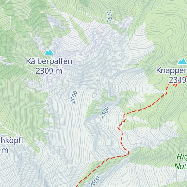 Map of Krapfbrachkopf