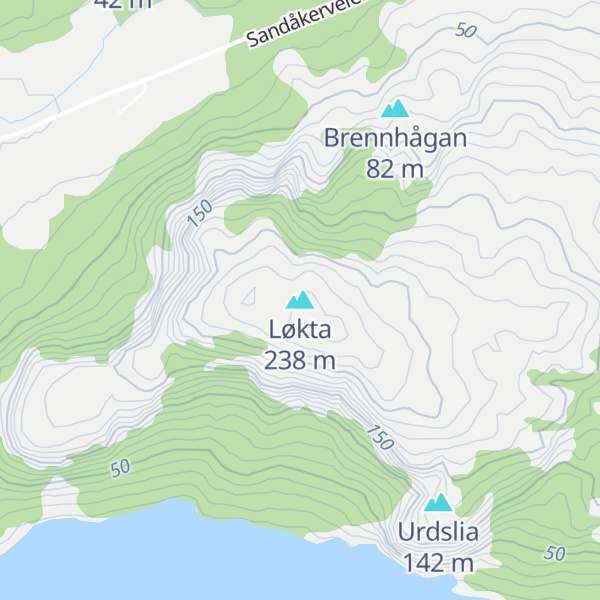 Map of Løkta