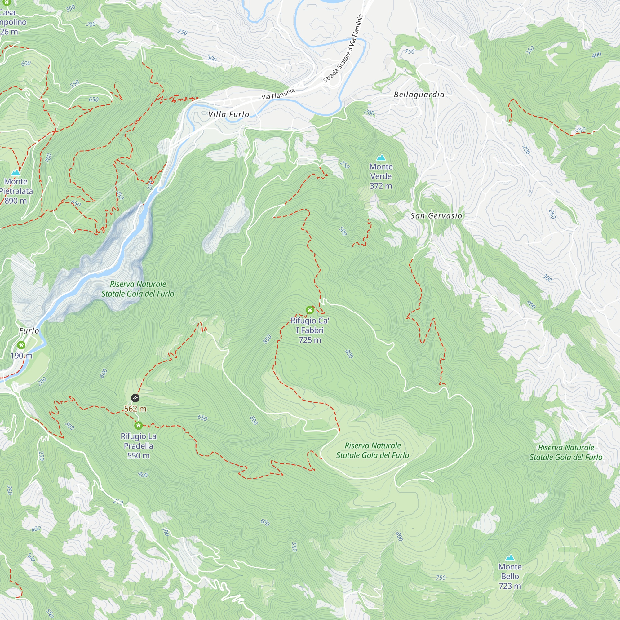 Rifugio Ca' I Fabbri map