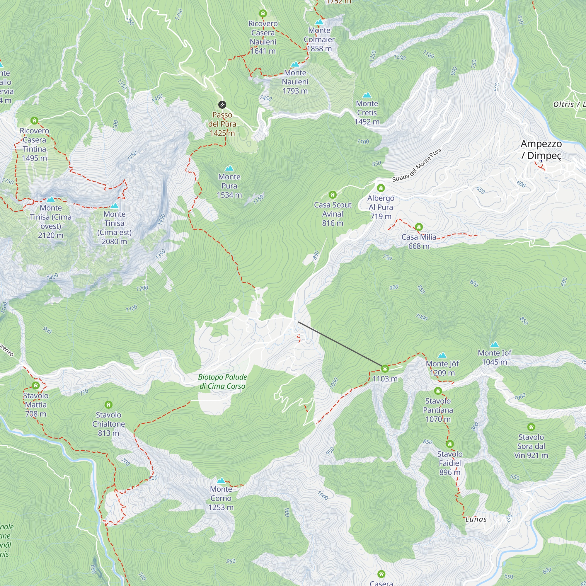 Stavolo Riba di Rosa map
