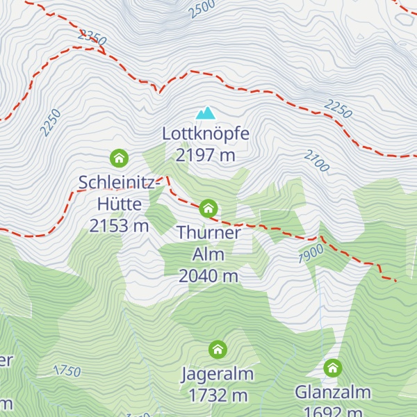 Map of Thurner Alm
