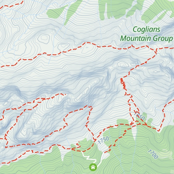 Map of Cima Nord Est