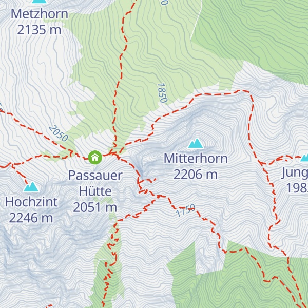 Map of Westliche Mitterspitze