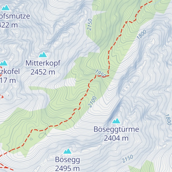 Map of Jagdhütte Mitterkopfhüttl