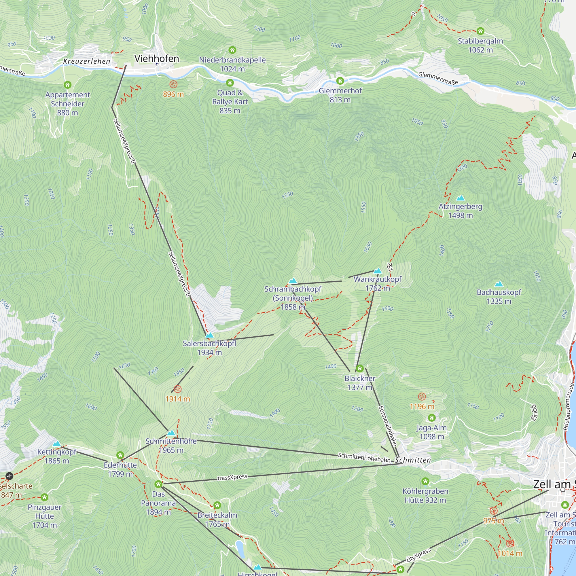 Sonnkogel Alm map