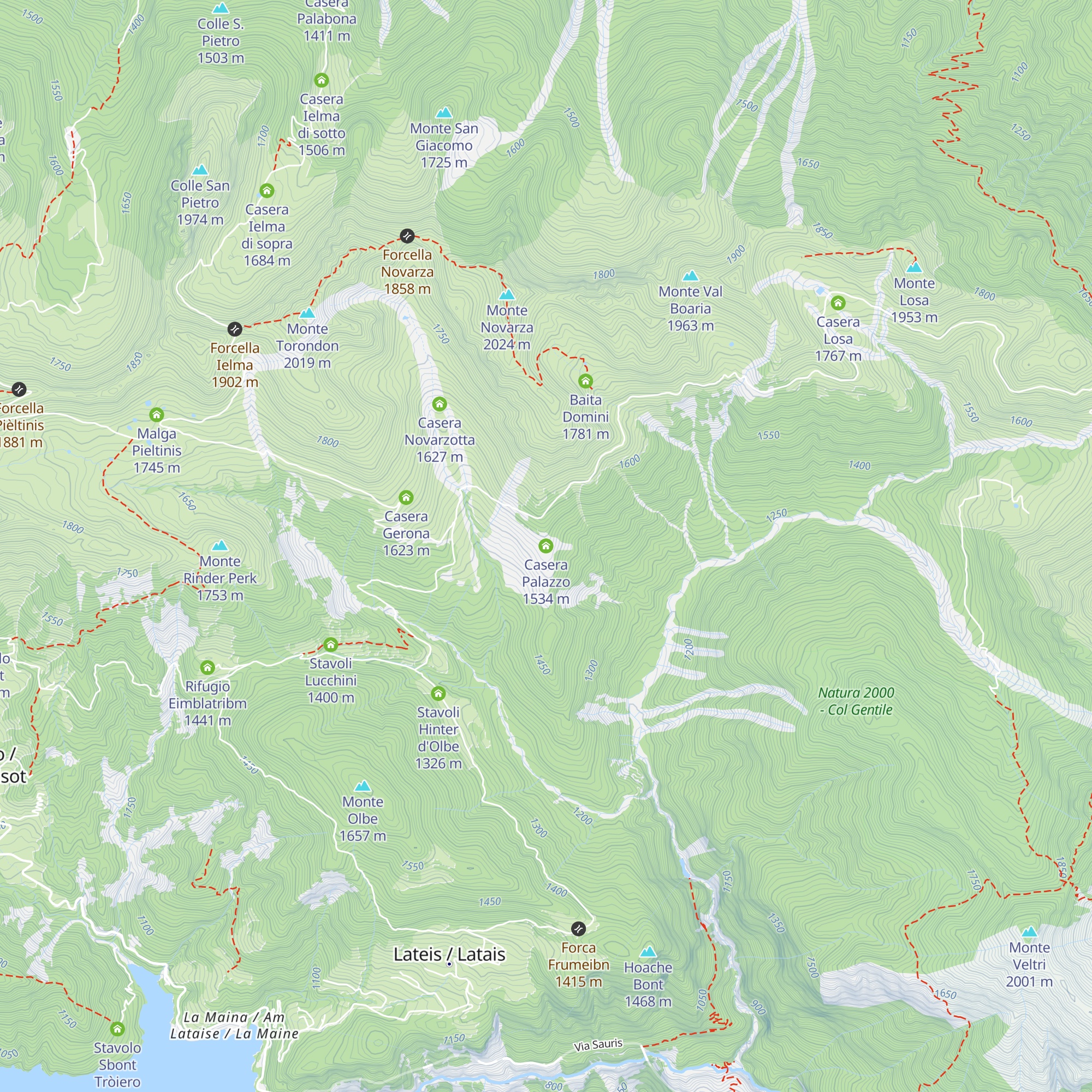 Casera Palazzo map