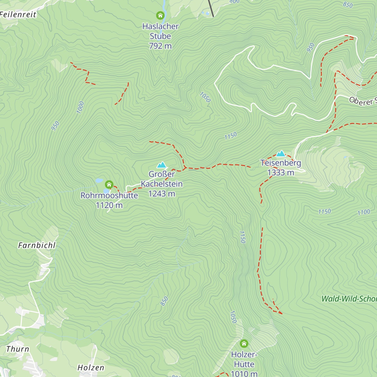 Hubertus Hütte map