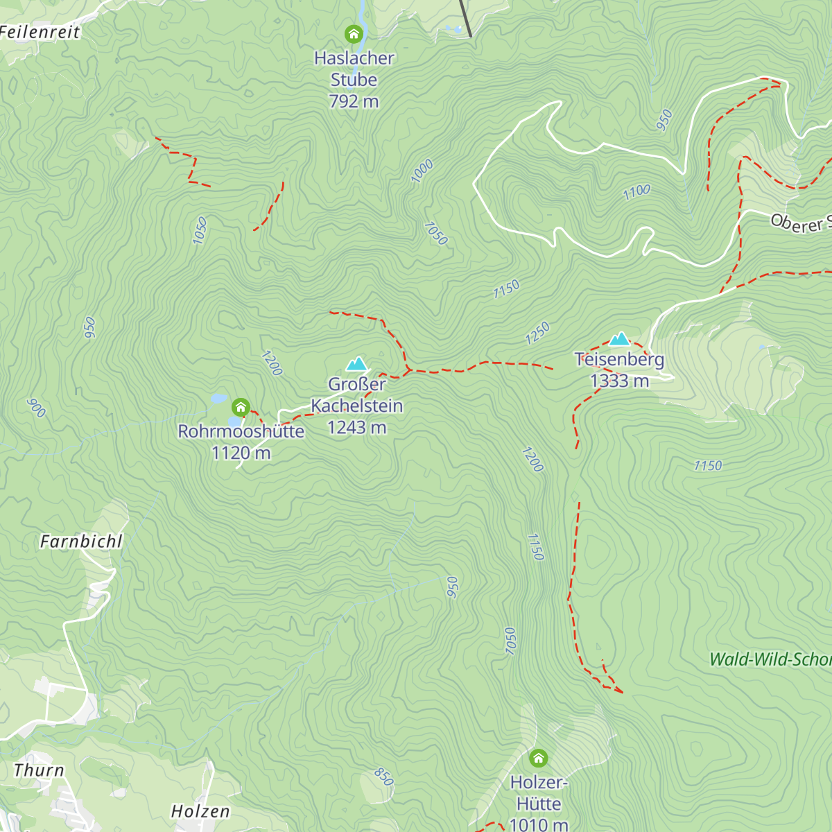 Hubertus Hütte map