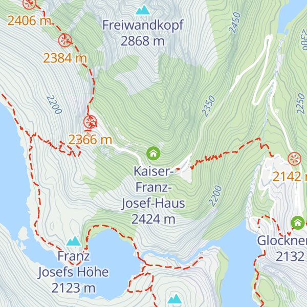 Map of Kaiser-Franz-Josef-Haus